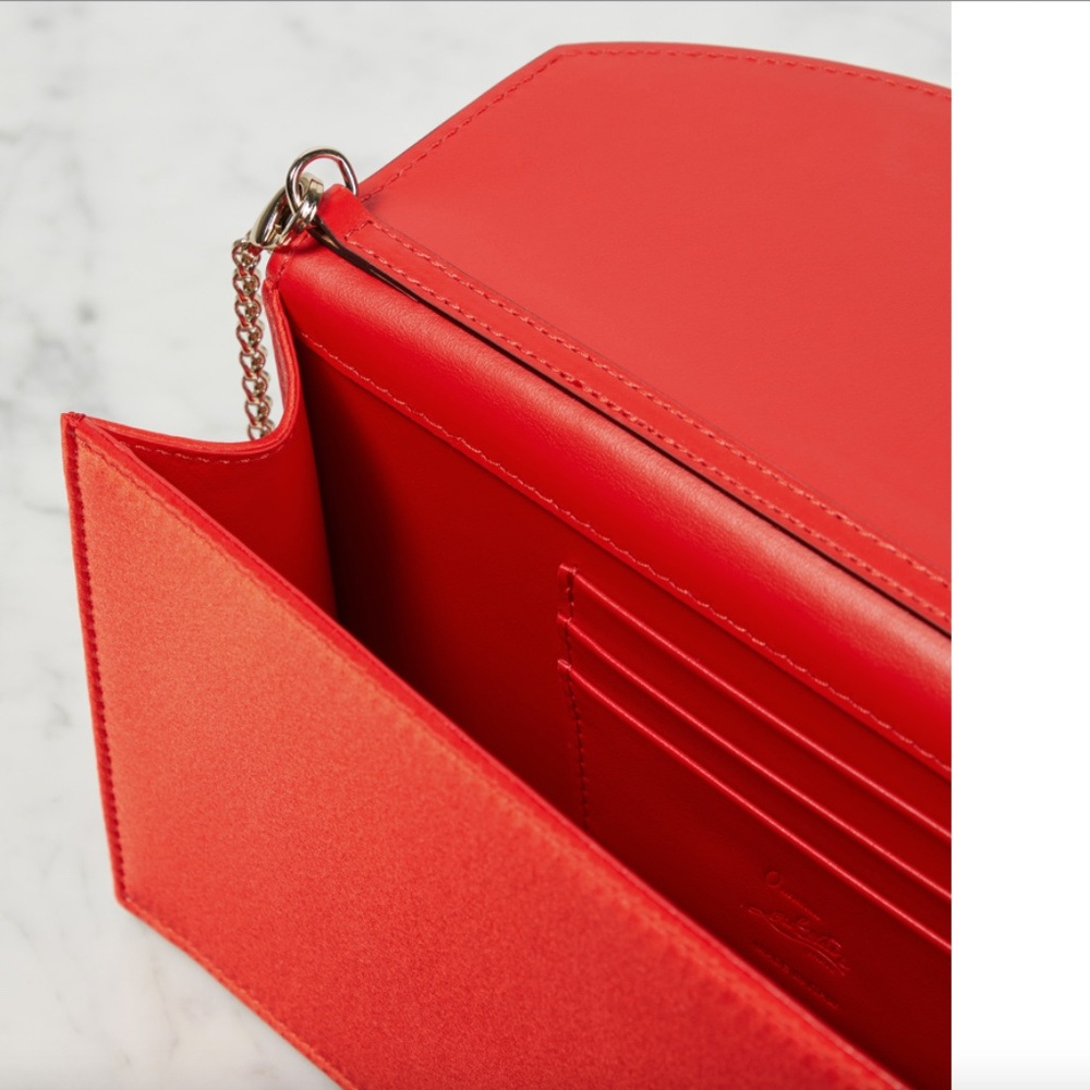 CHRISTIAN LOUBOUTIN Loubi54 Small satin crossbody clutch - Picture 7 of 16